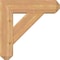 Ekena Millwork Traditional Craftsman Smooth Bracket w/ Offset Brace, Western Red Cedar, 7 1/2"W x 26"D x 26"H BKT0806X26X26TRA04SWR - alternate 3